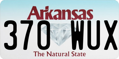 AR license plate 370WUX