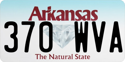 AR license plate 370WVA