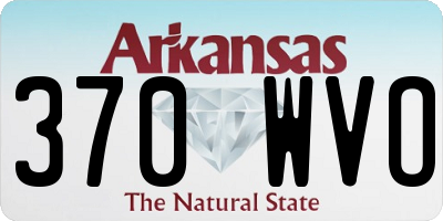 AR license plate 370WVO