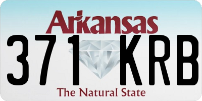 AR license plate 371KRB