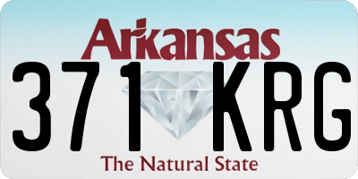 AR license plate 371KRG