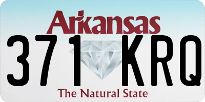 AR license plate 371KRQ