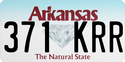AR license plate 371KRR