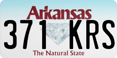 AR license plate 371KRS