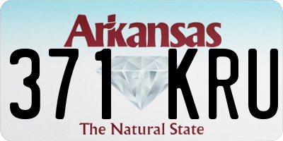AR license plate 371KRU