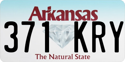 AR license plate 371KRY