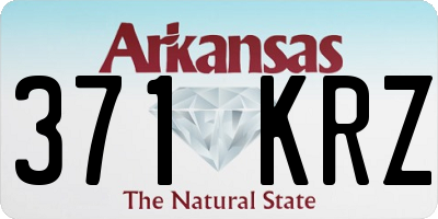 AR license plate 371KRZ