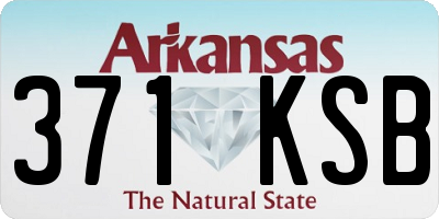 AR license plate 371KSB