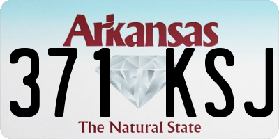 AR license plate 371KSJ