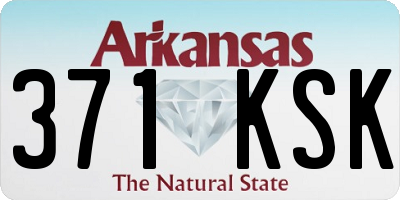 AR license plate 371KSK