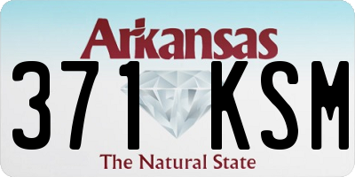 AR license plate 371KSM