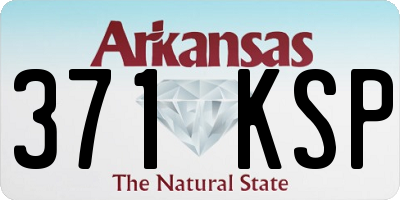 AR license plate 371KSP