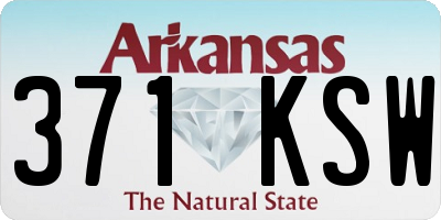 AR license plate 371KSW