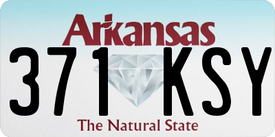 AR license plate 371KSY