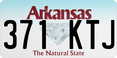 AR license plate 371KTJ