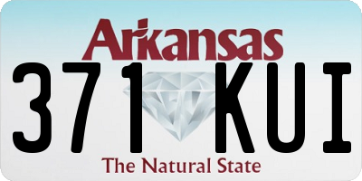 AR license plate 371KUI