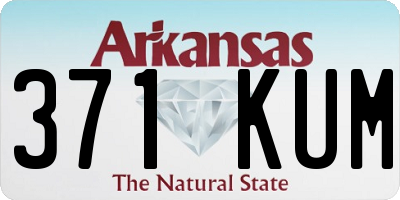 AR license plate 371KUM