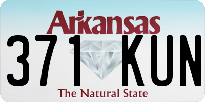 AR license plate 371KUN