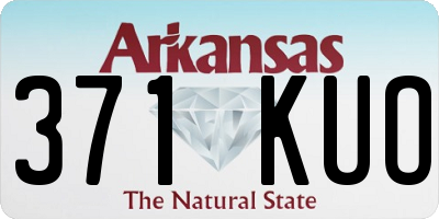 AR license plate 371KUO