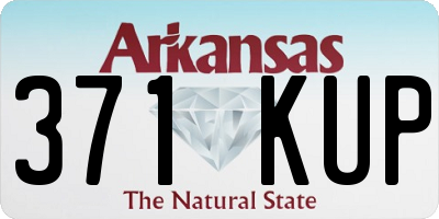 AR license plate 371KUP