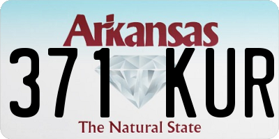 AR license plate 371KUR