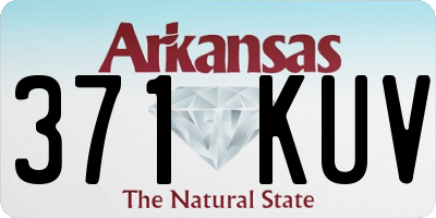 AR license plate 371KUV