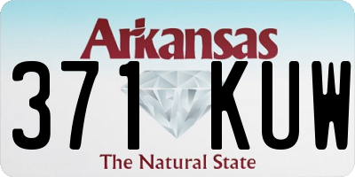AR license plate 371KUW