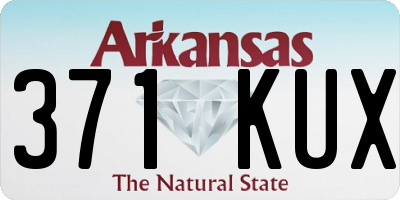 AR license plate 371KUX