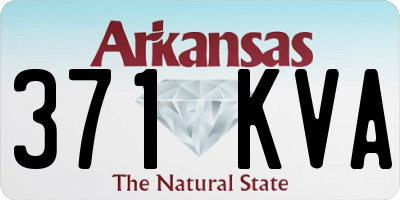 AR license plate 371KVA