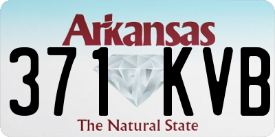 AR license plate 371KVB