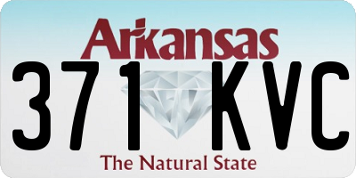 AR license plate 371KVC