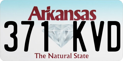 AR license plate 371KVD