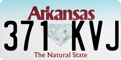 AR license plate 371KVJ