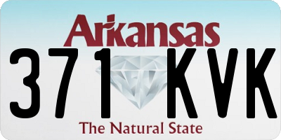 AR license plate 371KVK