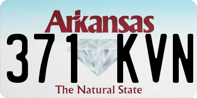 AR license plate 371KVN