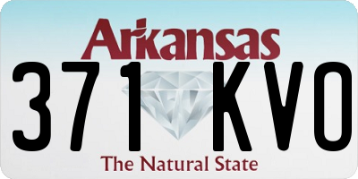 AR license plate 371KVO