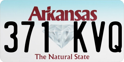 AR license plate 371KVQ