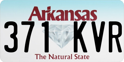 AR license plate 371KVR