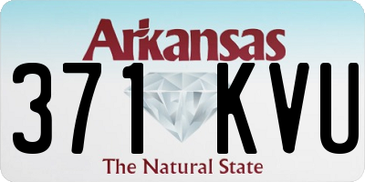 AR license plate 371KVU