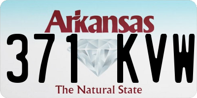 AR license plate 371KVW