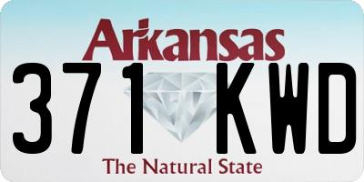 AR license plate 371KWD