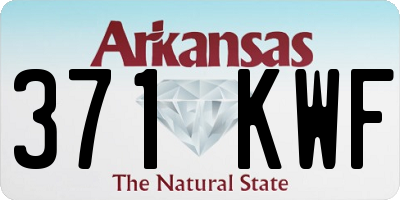 AR license plate 371KWF