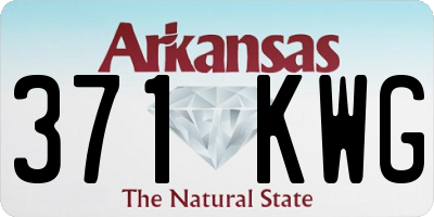 AR license plate 371KWG