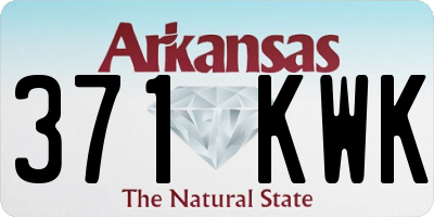 AR license plate 371KWK