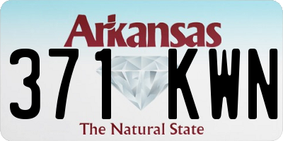 AR license plate 371KWN