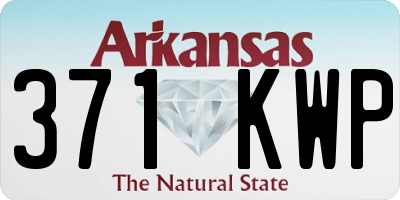 AR license plate 371KWP