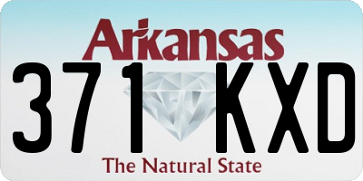 AR license plate 371KXD