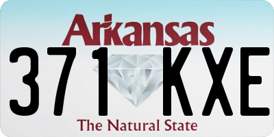 AR license plate 371KXE