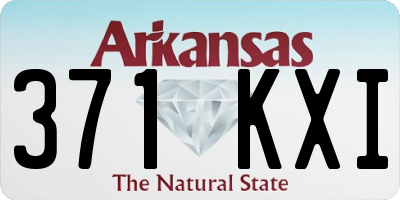 AR license plate 371KXI