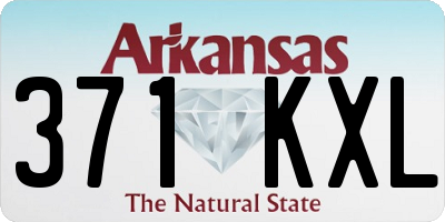 AR license plate 371KXL